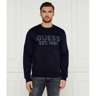 Guess Bluza Slim Fit granatowy L Guess Bluza Slim Fit granatowy L
