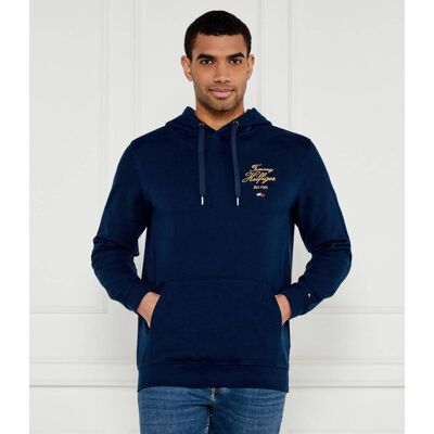 Tommy Hilfiger Bluza SCRIPT Regular Fit granatowy M Tommy Hilfiger Bluza SCRIPT Regular Fit granatowy M