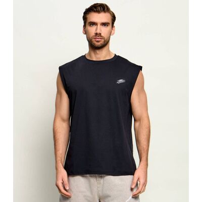 Plein Sport Tank top Chrome Scratch Regular Fit czarny XXL Plein Sport Tank top Chrome Scratch Regular Fit czarny XXL