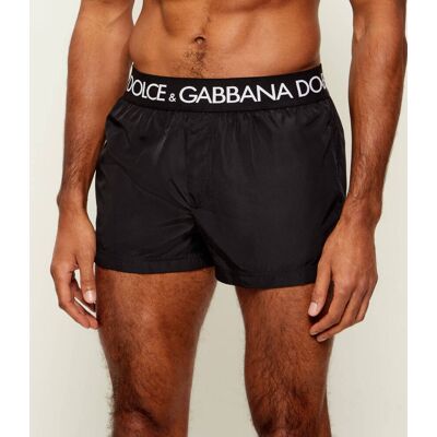 Dolce & Gabbana Szorty kąpielowe Regular Fit czarny S Dolce & Gabbana Szorty kąpielowe Regular Fit czarny S