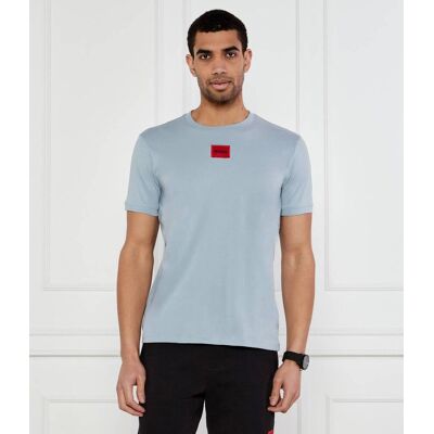 HUGO T-shirt Diragolino212 Regular Fit błękitny XXL HUGO T-shirt Diragolino212 Regular Fit błękitny XXL