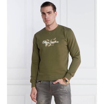 Pepe Jeans London Bluza ROSWELL Regular Fit khaki XL Pepe Jeans London Bluza ROSWELL Regular Fit khaki XL