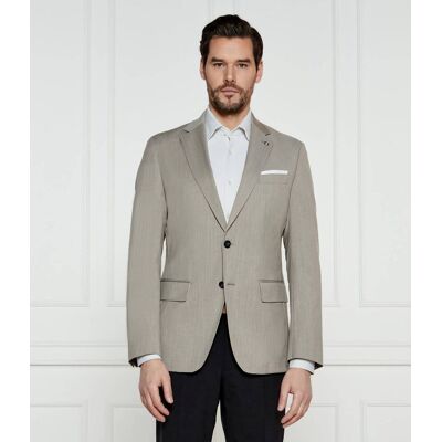 Boss BLACK Wełniana marynarka H-Hutson-233 Slim Fit stretch beżowy 46 Boss BLACK Wełniana marynarka H-Hutson-233 Slim Fit stretch beżowy 46