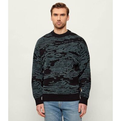 Boss ORANGE Sweter Andscape Relaxed fit czarny XXL Boss ORANGE Sweter Andscape Relaxed fit czarny XXL