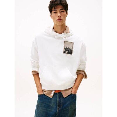 Tommy Jeans Bluza 90S Regular Fit ecru XXL Tommy Jeans Bluza 90S Regular Fit ecru XXL