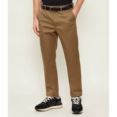 Calvin Klein Spodnie chino Slim Fit stretch khaki 38 Calvin Klein Spodnie chino Slim Fit stretch khaki 38