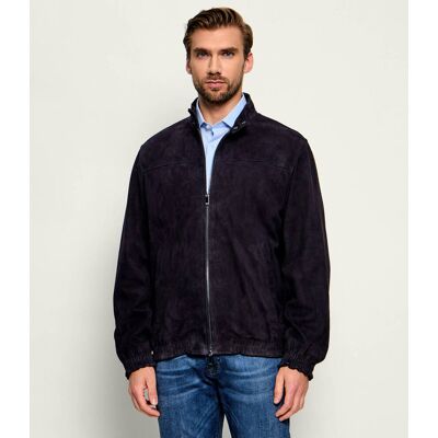 Tommy Hilfiger Kurtka bomber Regular Fit zamsz granatowy L Tommy Hilfiger Kurtka bomber Regular Fit zamsz granatowy L
