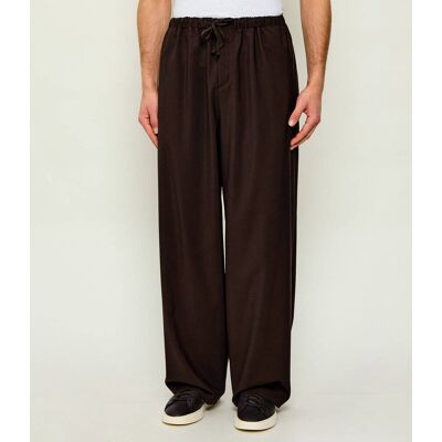BLACK Wełniane spodnie DS-262_DB BOSS X David Beckham Relaxed fit brązowy 54 BLACK Wełniane spodnie DS-262_DB BOSS X David Beckham Relaxed fit brązowy 54