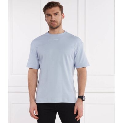 Calvin Klein T-shirt Comfort fit błękitny XL Calvin Klein T-shirt Comfort fit błękitny XL