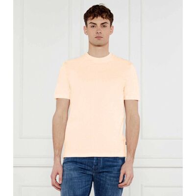 Boss BLACK T-shirt H-Thompson 432 Regular Fit mercerised brzoskwiniowy M Boss BLACK T-shirt H-Thompson 432 Regular Fit mercerised brzoskwiniowy M