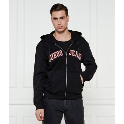 Guess Jeans Bluza Regular Fit czarny S Guess Jeans Bluza Regular Fit czarny S