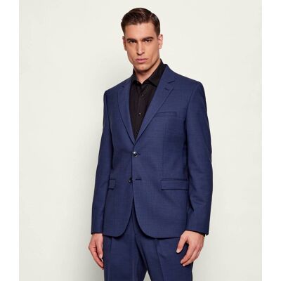 HUGO Wełniana marynarka Arti253X Extra slim fit granatowy 50 HUGO Wełniana marynarka Arti253X Extra slim fit granatowy 50