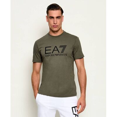 EA7 T-shirt Slim Fit oliwkowy XL EA7 T-shirt Slim Fit oliwkowy XL