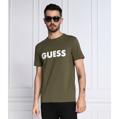 Guess T-shirt LABYRINTH Slim Fit zielony M Guess T-shirt LABYRINTH Slim Fit zielony M