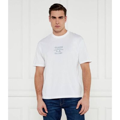Guess T-shirt EMBRO Classic fit biały L Guess T-shirt EMBRO Classic fit biały L
