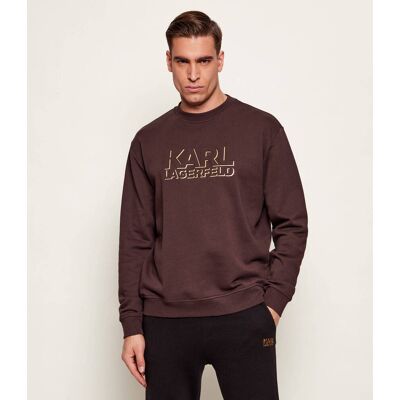 Karl Lagerfeld Bluza Regular Fit brązowy L Karl Lagerfeld Bluza Regular Fit brązowy L