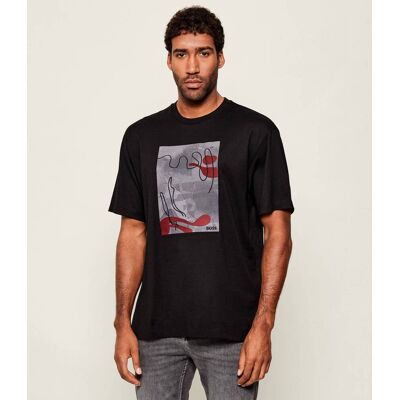 Boss BLACK T-shirt C-Tames 20 Relaxed fit czarny XL Boss BLACK T-shirt C-Tames 20 Relaxed fit czarny XL