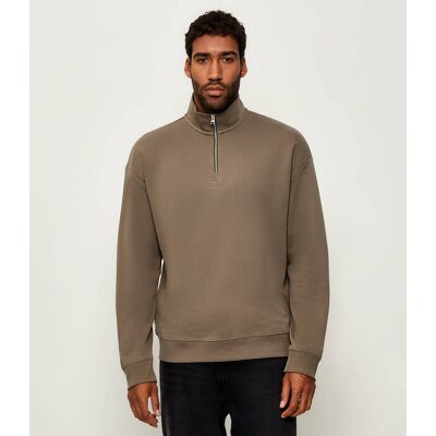 HUGO Bluza Durty244 Relaxed fit beżowy M HUGO Bluza Durty244 Relaxed fit beżowy M