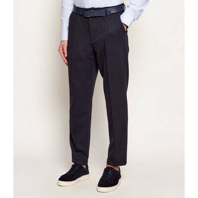 Boss BLACK Spodnie chino P-Perin Tapered fit granatowy 54 Boss BLACK Spodnie chino P-Perin Tapered fit granatowy 54