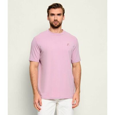 Karl Lagerfeld T-shirt Regular Fit różowy M Karl Lagerfeld T-shirt Regular Fit różowy M