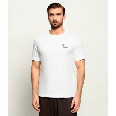 T-shirt KENZO Tulip Slim Fit biały S T-shirt KENZO Tulip Slim Fit biały S