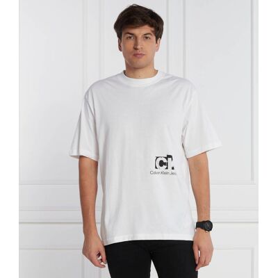 Calvin Klein Jeans T-shirt Loose fit biały L Calvin Klein Jeans T-shirt Loose fit biały L