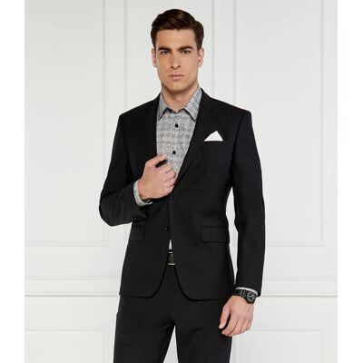 Boss BLACK Wełniana marynarka H-Huge-MM Slim Fit czarny 46 Boss BLACK Wełniana marynarka H-Huge-MM Slim Fit czarny 46
