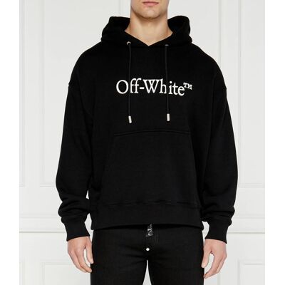 OFF-WHITE Bluza BIG BOOKISH SKATE Oversize fit czarny XXL OFF-WHITE Bluza BIG BOOKISH SKATE Oversize fit czarny XXL