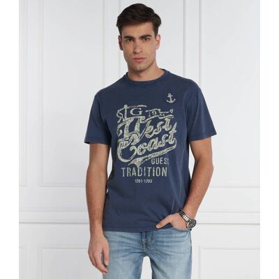Guess T-shirt Regular Fit granatowy L Guess T-shirt Regular Fit granatowy L