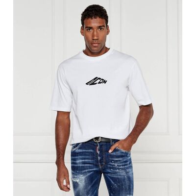 Dsquared2 T-shirt Loose fit biały L Dsquared2 T-shirt Loose fit biały L