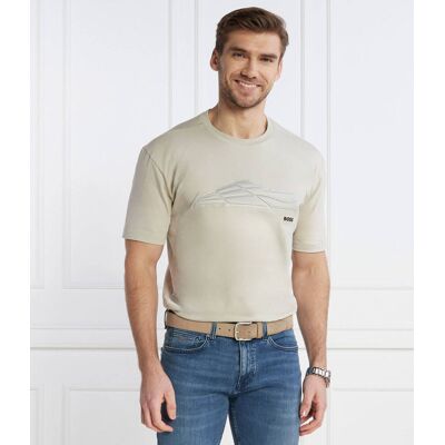 Boss GREEN T-shirt Tee Titanium Regular Fit beżowy XL Boss GREEN T-shirt Tee Titanium Regular Fit beżowy XL