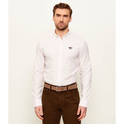Aeronautica Militare Koszula Slim Fit różowy M Aeronautica Militare Koszula Slim Fit różowy M
