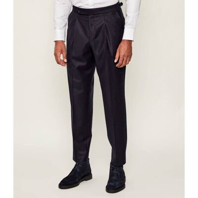 Boss BLACK Wełniane spodnie C-Perino-PL-DTL-254 Tapered fit granatowy 56 Boss BLACK Wełniane spodnie C-Perino-PL-DTL-254 Tapered fit granatowy 56