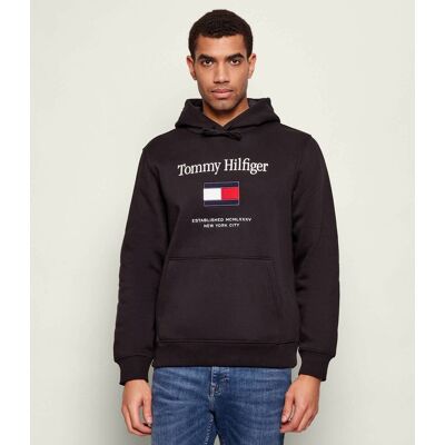 Tommy Hilfiger Bluza Flex Regular Fit czarny XXL Tommy Hilfiger Bluza Flex Regular Fit czarny XXL