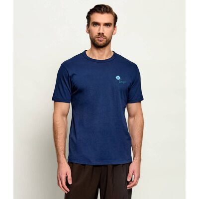 T-shirt KENZO Tulip Slim Fit granatowy XXL T-shirt KENZO Tulip Slim Fit granatowy XXL