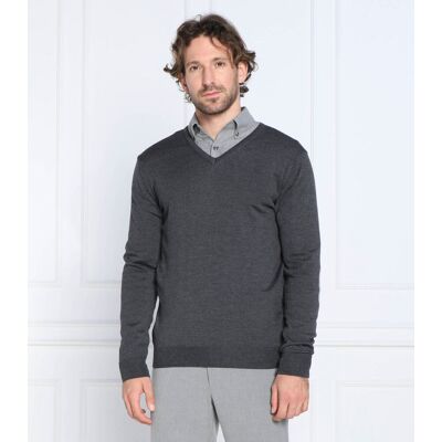Stenströms Wełniany sweter Slim Fit szary XXL Stenströms Wełniany sweter Slim Fit szary XXL