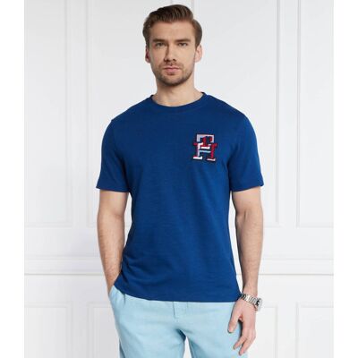 Tommy Hilfiger T-shirt Regular Fit granatowy XXL Tommy Hilfiger T-shirt Regular Fit granatowy XXL