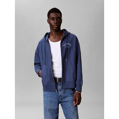 Calvin Klein Jeans Bluza TERRY Loose fit granatowy M Calvin Klein Jeans Bluza TERRY Loose fit granatowy M