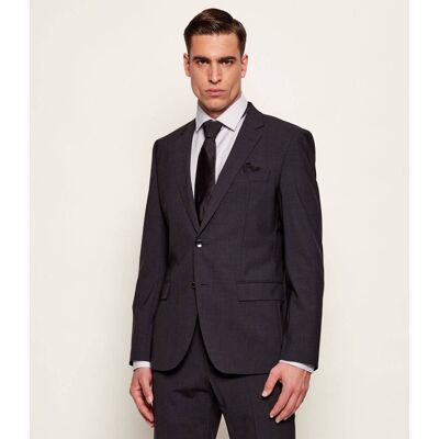 Boss BLACK Wełniana marynarka H-Huge-MM Slim Fit szary 52 Boss BLACK Wełniana marynarka H-Huge-MM Slim Fit szary 52