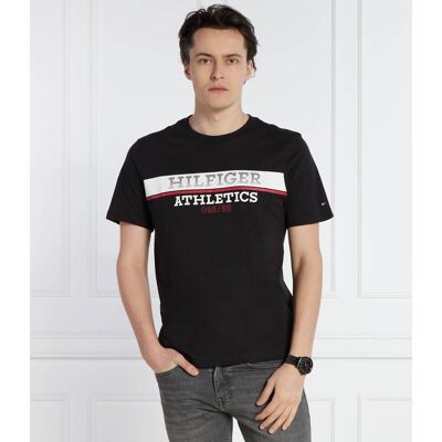 Tommy Hilfiger T-shirt Regular Fit czarny L Tommy Hilfiger T-shirt Regular Fit czarny L