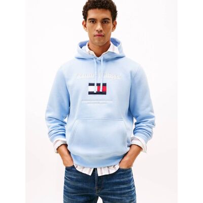 Tommy Hilfiger Bluza Flex Regular Fit niebieski S Tommy Hilfiger Bluza Flex Regular Fit niebieski S