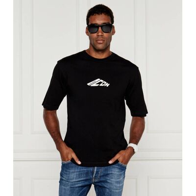 Dsquared2 T-shirt Loose fit czarny XXL Dsquared2 T-shirt Loose fit czarny XXL