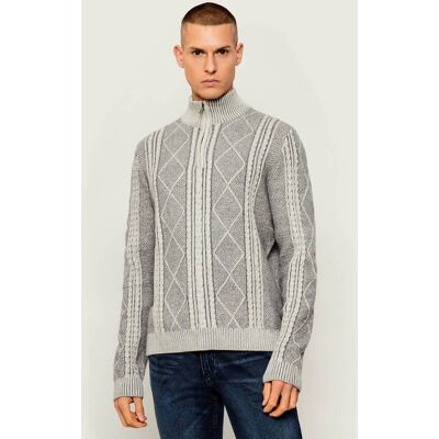 Guess Sweter NOEL Regular Fit szary XXL Guess Sweter NOEL Regular Fit szary XXL