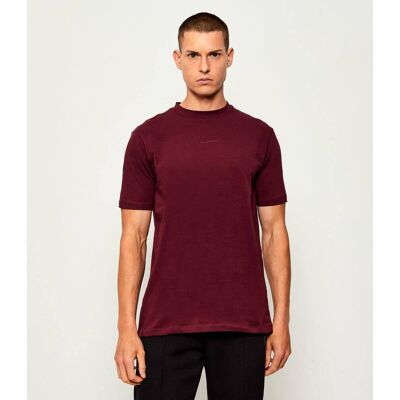 Karl Lagerfeld T-shirt Regular Fit bordowy XXL Karl Lagerfeld T-shirt Regular Fit bordowy XXL