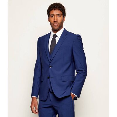 Boss BLACK Wełniana marynarka H-Huge-MM Slim Fit niebieski 46 Boss BLACK Wełniana marynarka H-Huge-MM Slim Fit niebieski 46