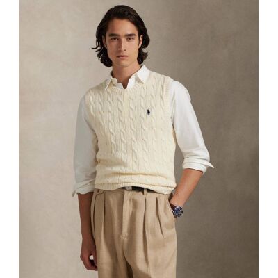 Polo Ralph Lauren Kamizelka Regular Fit kremowy XXL Polo Ralph Lauren Kamizelka Regular Fit kremowy XXL