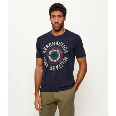 Aeronautica Militare T-shirt Regular Fit granatowy L Aeronautica Militare T-shirt Regular Fit granatowy L