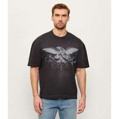 AllSaints T-shirt AETERNA Loose fit grafitowy M AllSaints T-shirt AETERNA Loose fit grafitowy M