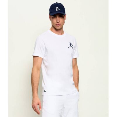 T-shirt Lacoste x Novak Djokovic Regular Fit biały S T-shirt Lacoste x Novak Djokovic Regular Fit biały S