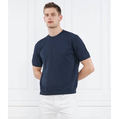 HUGO T-shirt SDIPPO 10247319 01 Regular Fit granatowy M HUGO T-shirt SDIPPO 10247319 01 Regular Fit granatowy M